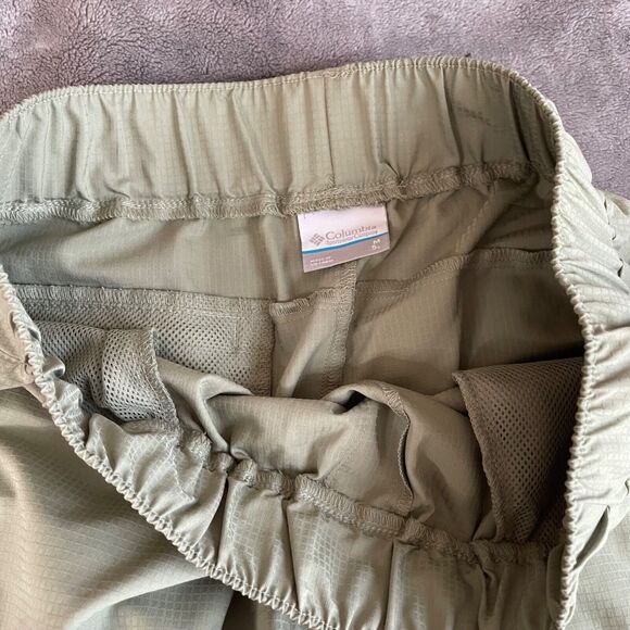 Columbia Shorts Womens Medium Sage Green Pull-on Ripstop 5" Inseam - Picture 10 of 13